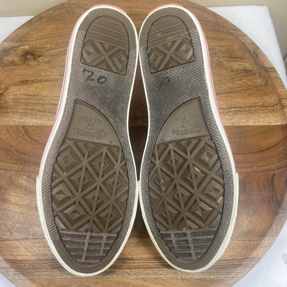 Converse All Star Womens Pink And White Polka Dot Minnie Mouse Size 7 Shoes - Picture 8 of 11